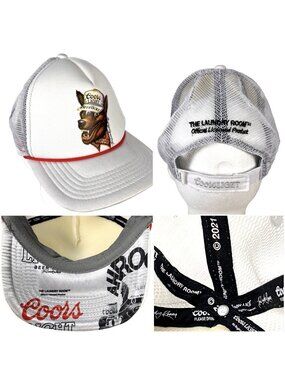 Coors Light x The Laundry Room Beer Wolf Retro Mesh Foam Trucker Cap Hat 2021